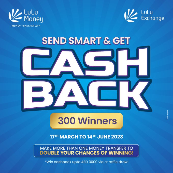 Lulu Money Exchange Send Smart & Get Cash Back Winners Today 2023